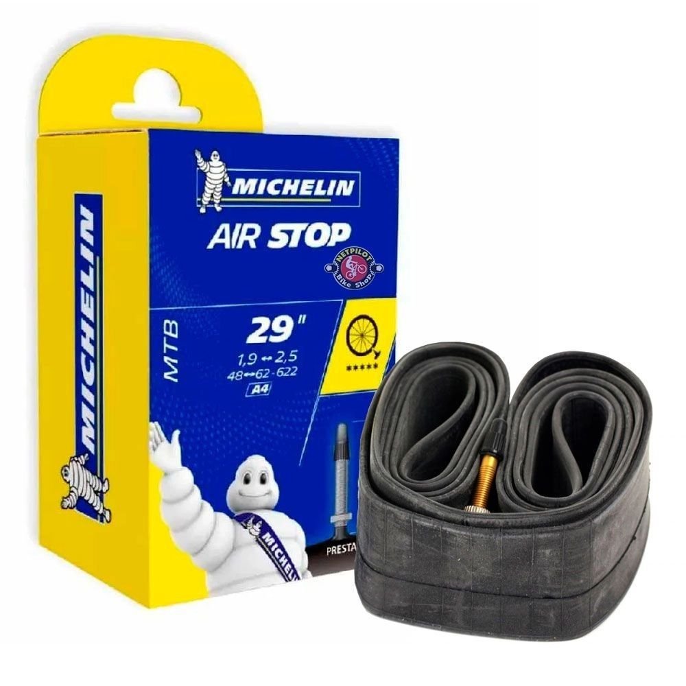 Camara de Ar Michelin Aro 29X1,9/2,5 Presta Bico Fino 40mm - Air Stop