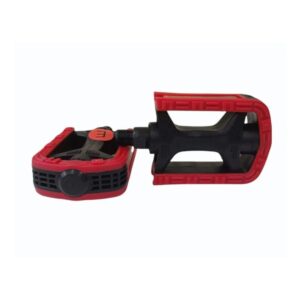 Pedal Rosca Grossa 9/16 Bicolor Metal Ciclo Cores Mtb - Vermelho