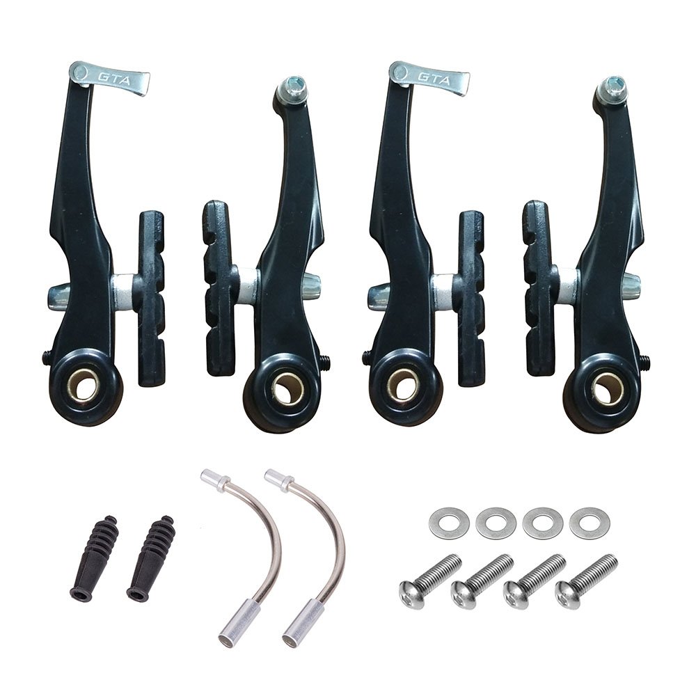 Freio v-brake alumínio 04 peças orbital sapata 60mm - Preto