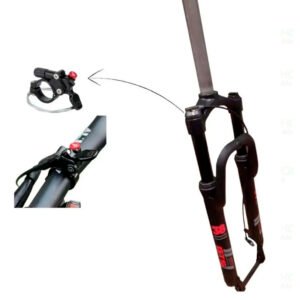 Garfo Suspensão Amortecedor Bike Gts Aro 29 Trava No Guidão - Preto
