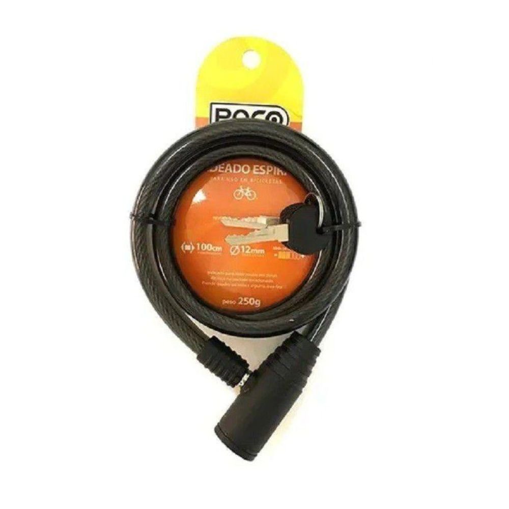 Cadeado Paco Anti Furto Articulado em Aço 6x1000MM - Imagem 3