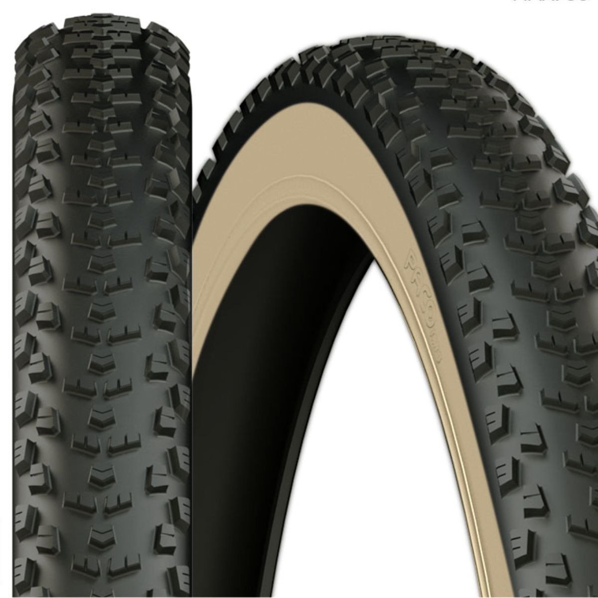 Pneu Aro 29 X 2.10 Paco Mtb Nomad Preto Banda Bege