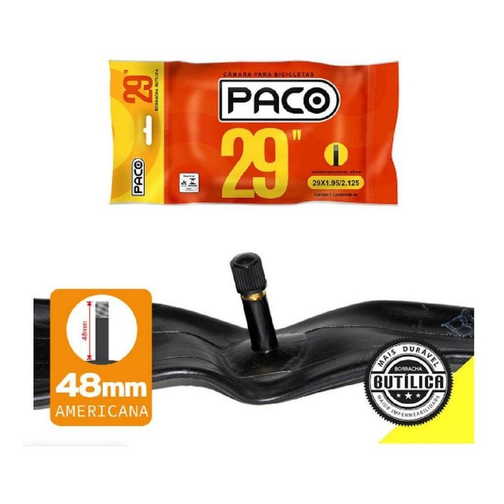 Camara De Ar Aro 29 Bicicleta Paco 29x1.95/2.125 Bico Grosso