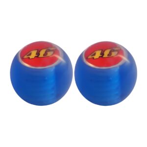 Par Tampa Para Valvula Pneu Speed Caps Moto - Azul
