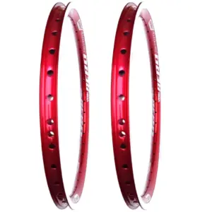 Par de Aros V-Brake 26x1.9 Aero RIMAXX - Vermelho