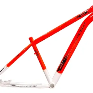 Quadro De Bicicleta Mtb Vercelli 29 Alumínio Tamanho 15/17/19 - Laranja/Branco, 17