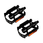 Pedal De Bicicleta 1/2 Rosca Fina Alumínio Preto Par