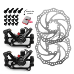 Kit Freio A Disco Bicicleta Mecânico Disco Pinças Rotor Veloforce