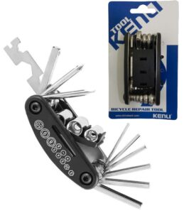 Canivete Jogo Chave Multiuso Bicicleta Kenli 15 Funções