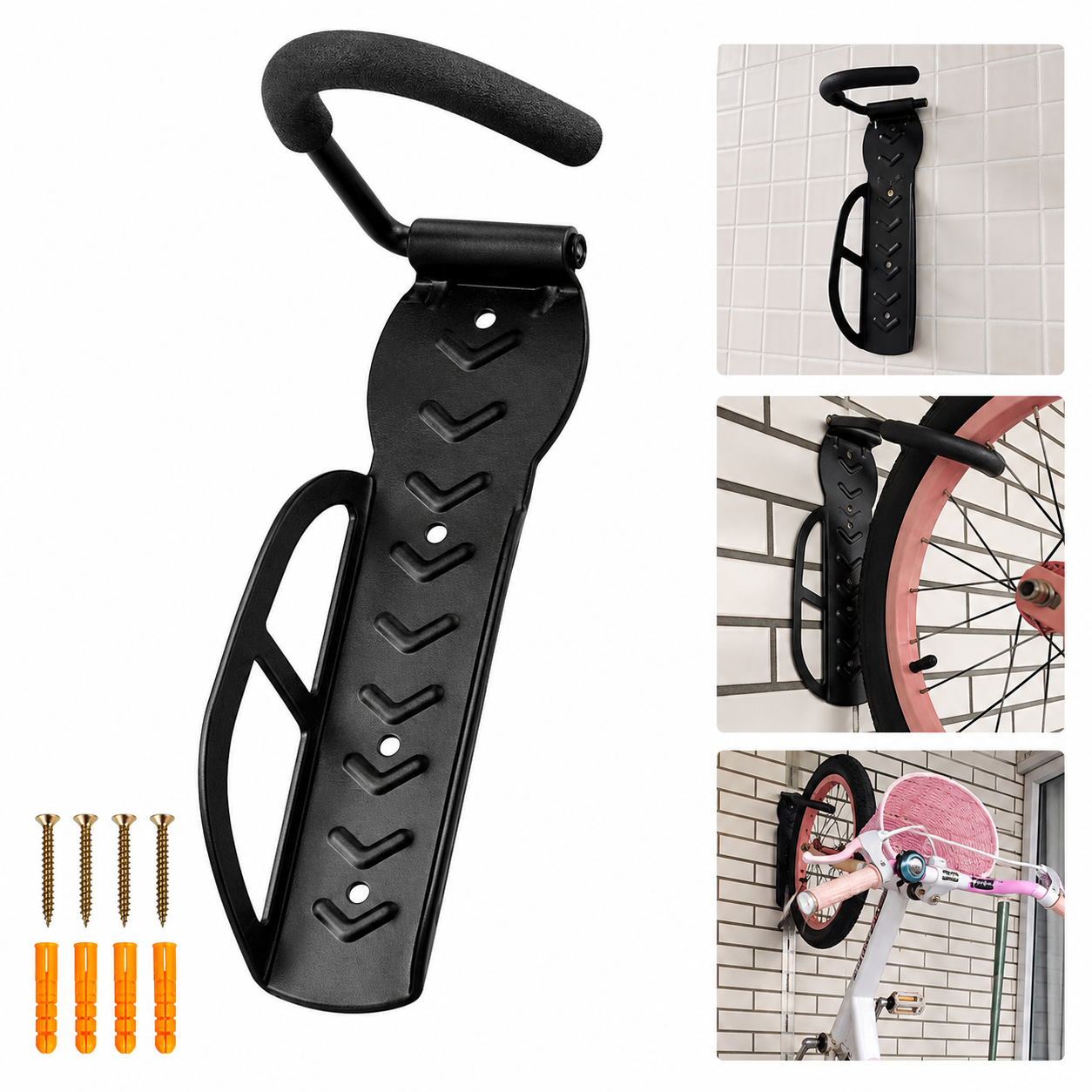Suporte Bicicleta Vertical Suporte Gancho Suporte Bike Parede - Imagem 2