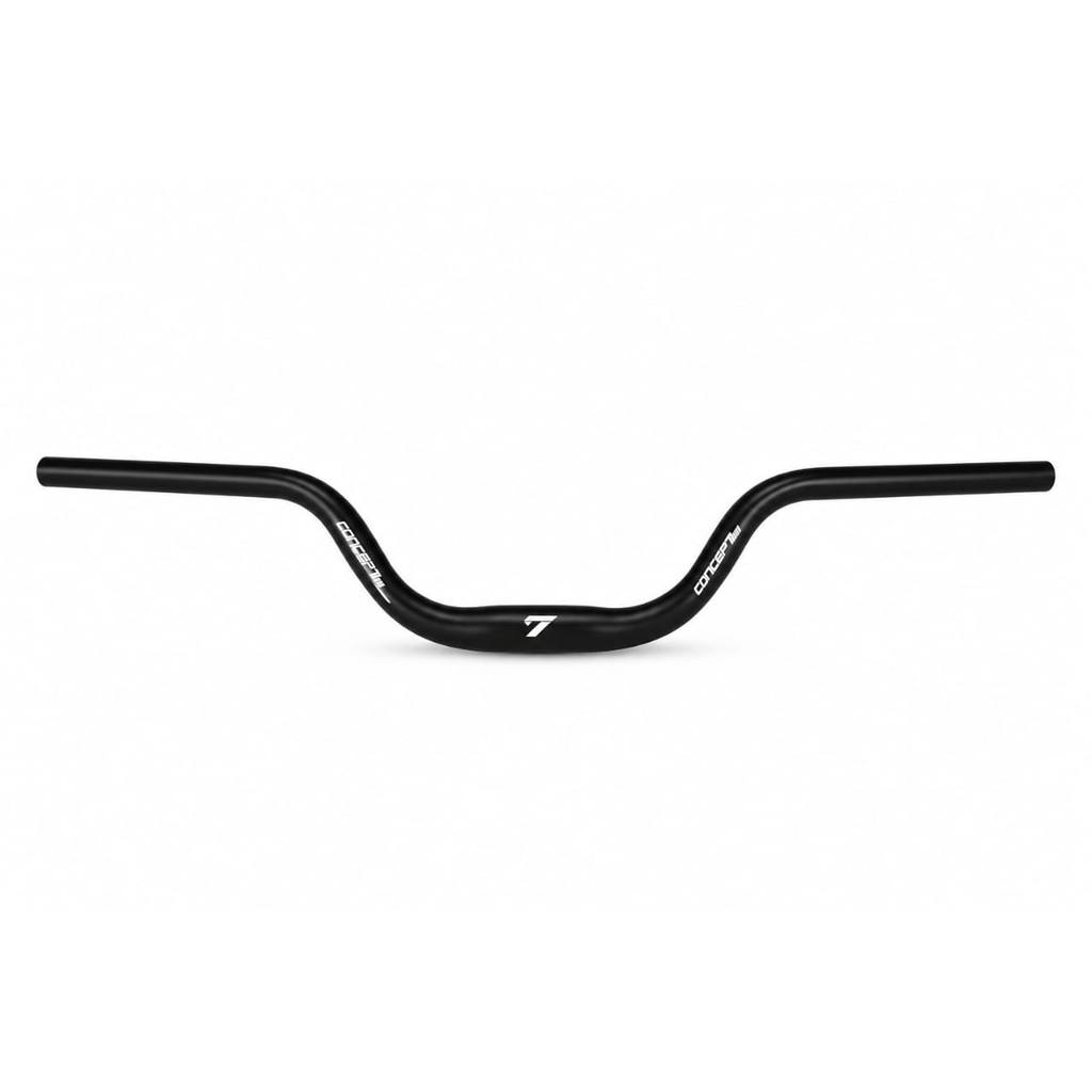 Guidão Elevado MTB Rad7 Concept Alumínio Preto 31.8mm 700mm