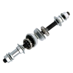 Eixo Traseiro Completo Com Caixa e Colar Rosca 3/8 x 175mm - Aço Reforçado P/ Bicicleta de Marcha