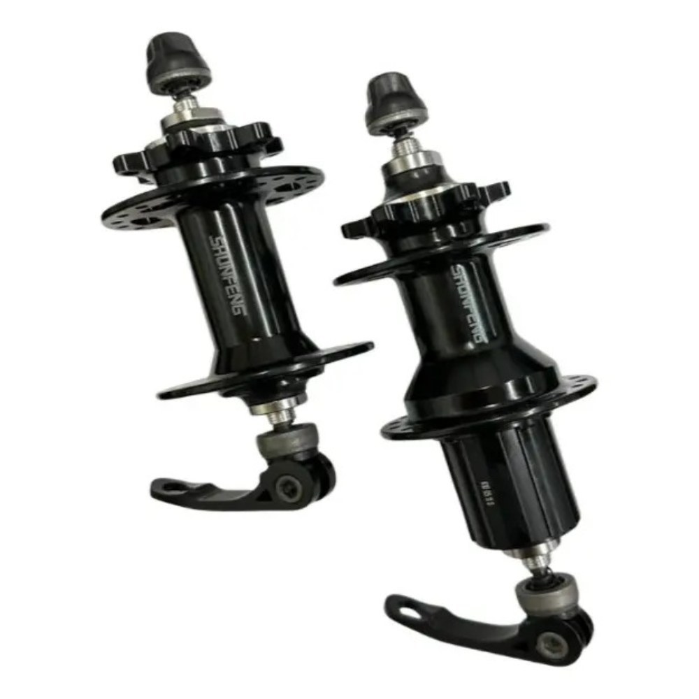 Par De Cubo K7 Bike Barulhento Shufeng Alumínio 36 Furos Cor Preto