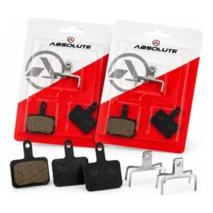 2 Pares Pastilhas De Freio Absolute ABS-01S Orgânica B01S P/ Shimano Mt200 Mt500 M315